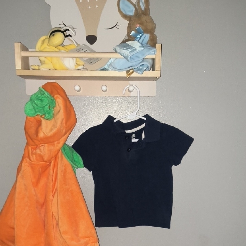 Jumping Beans Blue and White Cotton Polo